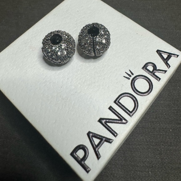 Authentic Pandora Clip Charms with CZ - Picture 2 of 3